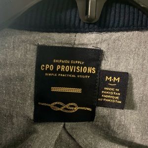 CPO Provisions Irba Outfitters men’s navy blue jacket Medium